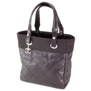 CHANEL Handbag Paris Biarritz Tote Bag Shoulder Bag Black Green Purple Navy Blue